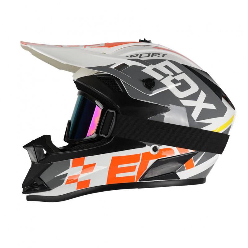 Full Face Off-Road Motorcycle Helmet ABS Material DOT Certified Adult Trail Dirt Bike Riding