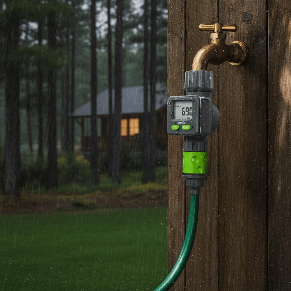 Automatic Water Flow Meter High Precision Water Meter  Outdoor Garden Hose Watering