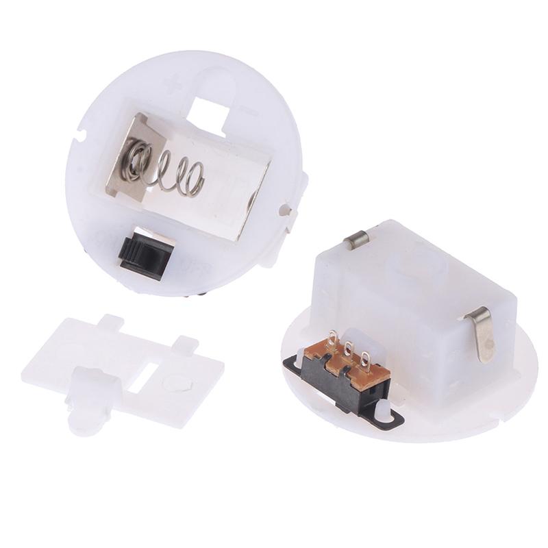 

5Pcs For Ag13 With Switch Round Base Battery Box Button Compartment Craft Base Battery Storage Case Battery Compartments 1