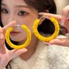 Atmosphere Fashion Multi-Color Wool Ring Earrings Earrings Women'S Retro Exaggerated Wind Simple Earrings Earrings