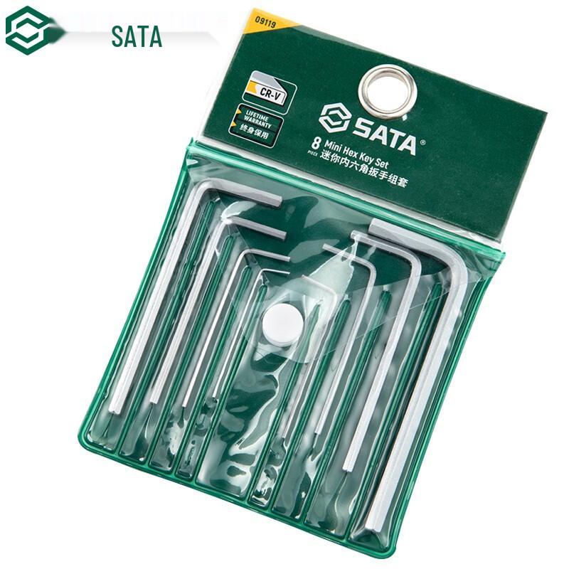 SATA 09119 Mini Metric Hex Key Wrench Set