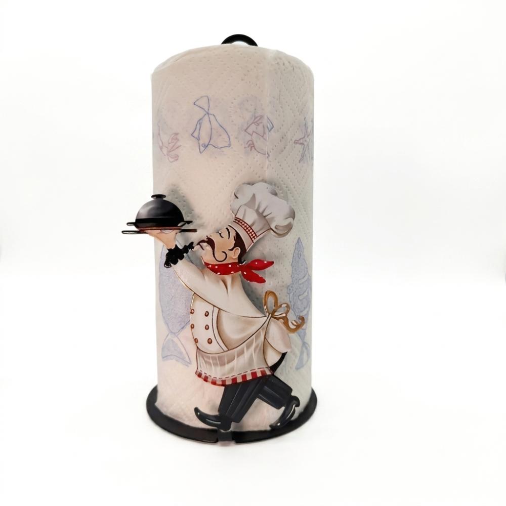 Animal Flower Pattern Floral Paper Towel Holder Cook Character Kitchen Napkin Stand Living Room