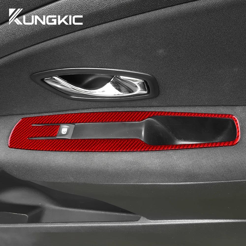 For Renault Megane RS 2009 2010 2011 2012 2013 2014 2015 Real Soft Carbon Fiber Sticker LHD RHD Car Window Lift Accessories