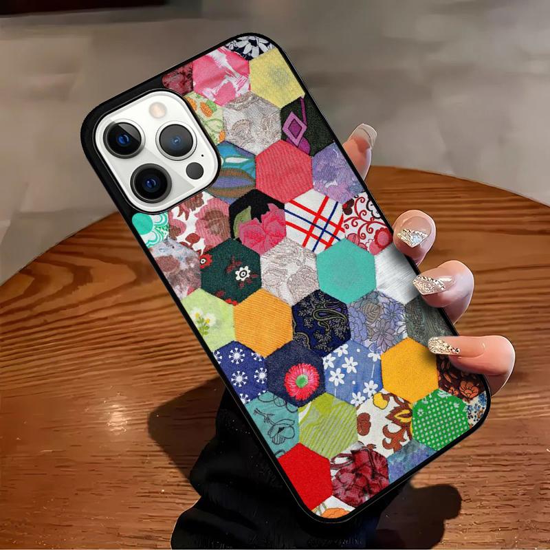 Patchwork style Phone Case For iPhone 17 Air 16 15 14 13 12 11 Pro Max Max Plus Bumper Case Cover