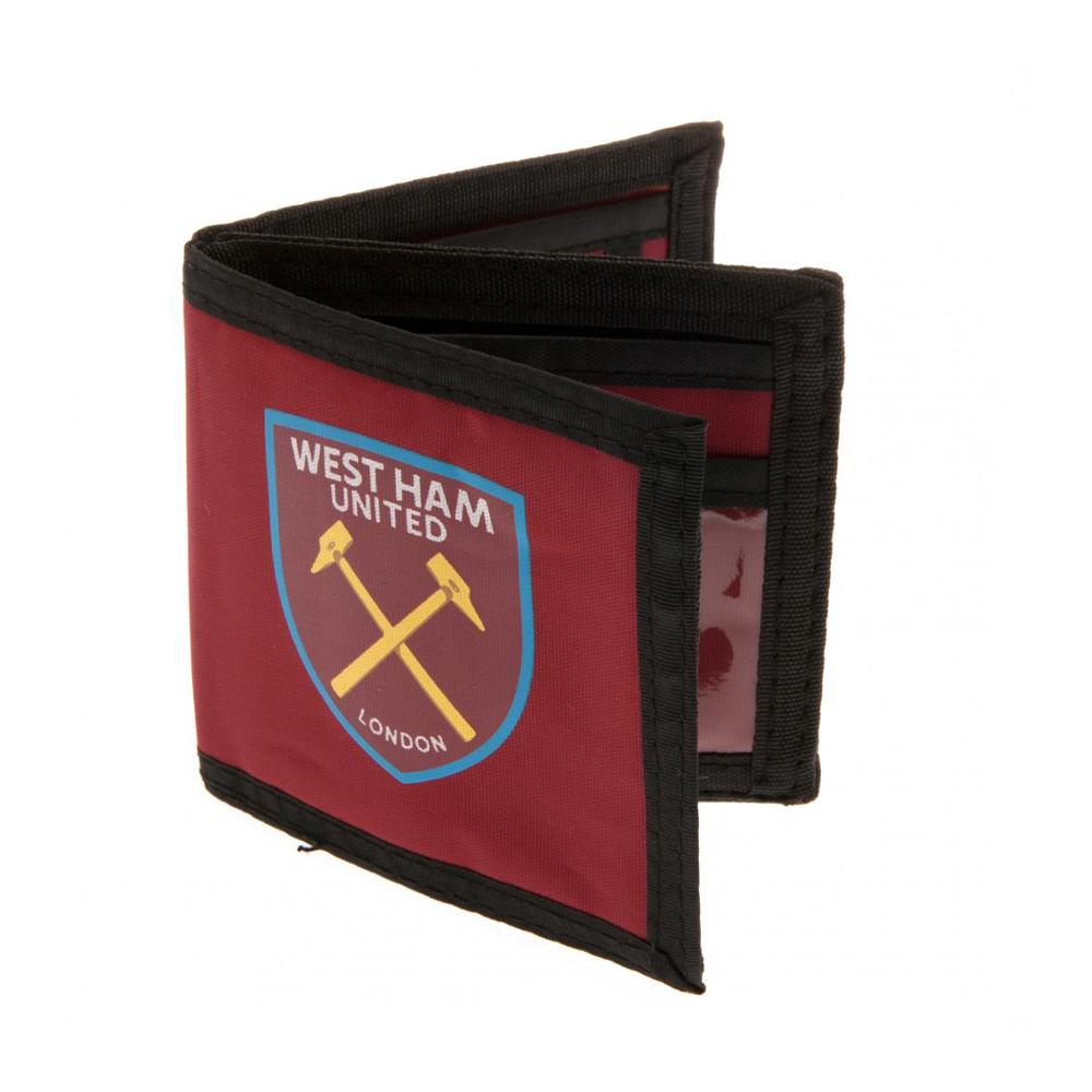 West Ham United FC Canvas-Geldbörse mit Klettverschluss