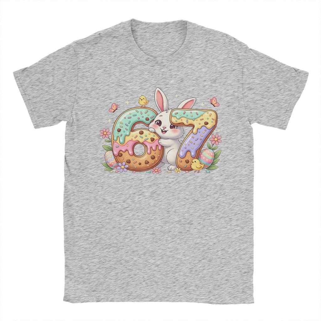 Happy Easter Day Bunny T Shirts for Unisex Cotton Novelty TShirt Round Neck Tee Shirt Short Sleeve Tops Plus Size