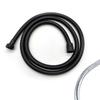 Black Chrome Bath Hand Shower Set Wall Mount Hand Held Brass Shower Head Copper Holder Stainless Steel Hose Water Saving Sprayer