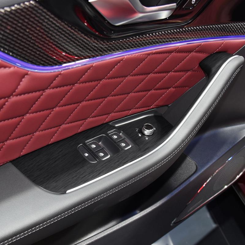 Car Interior Sticker For HONGQI HS5 2019-2025 Lifting Window Panel Decal Inner Door Gear Box Dashboard Film Auto Accessories