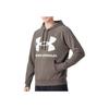 Under Armour FW22 Brand Logo Printed Drawstring Hooded Pullover Long Sleeve Sweatshirt Men sweatshirt Brown 1357093-176