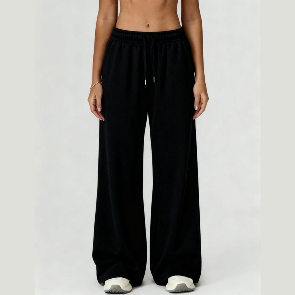 Fashionable Women's Casual Sport Wide Leg Pants Comfortable Loose Sweatpants for Women
