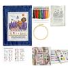 Embroidery Stitch Book for Beginners Creative Sewing Book DIY Stitches Books with Patterns Book Embroidery Sewing Kit