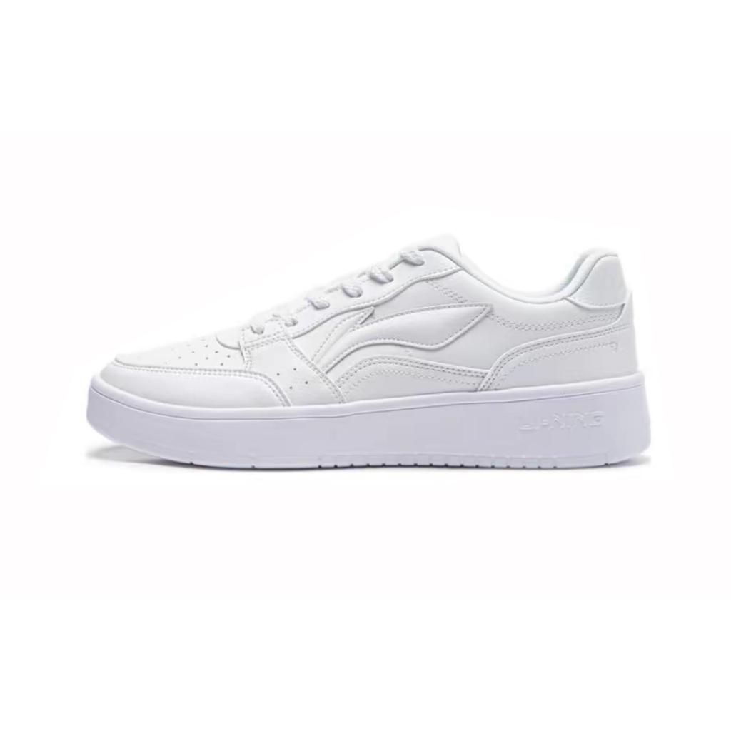 Li Ning Sycee Slip Resistant Cushioning Abrasion Resistant Low top Skateboard Shoes Men's White Black Gray AGCT339-6(Team87-)
