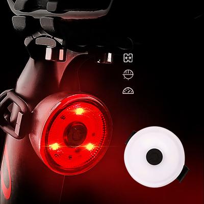New Bicycle Multi-function Tail Light, Snap-on Flash Warning Light, Bicycle Brake Tail Light, Outdoor Running Light