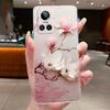 For Realme GT Neo 3 Case RMX3561 RMX3560 Cover Fashion Butterfly Flowers Soft Silicone Phone Case For Realme GT Neo 3 150W Funda