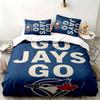 Blue Jays Academy 3-teiliges Set Perfekt für das Schlafzimmer Bequemes Bettwäsche-Set enthält einen Bettbezug und zwei Kissenbezüge Ideales Geburtstags- oder Weihnachtsgeschenk
