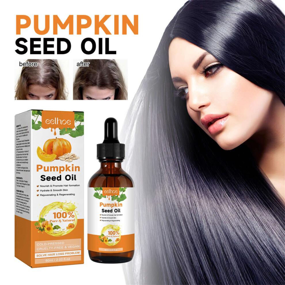 2pcs  Pumpkin Seed Oil For Hair Growth Pumpkin Oil For Hair Growth Prevents Hair Loss Hair Growth For Eyelashes Nourishing