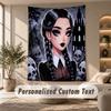 Wall Hanging Tapestry Art Cloth Bedroom Room Background DecorWednesday Addams