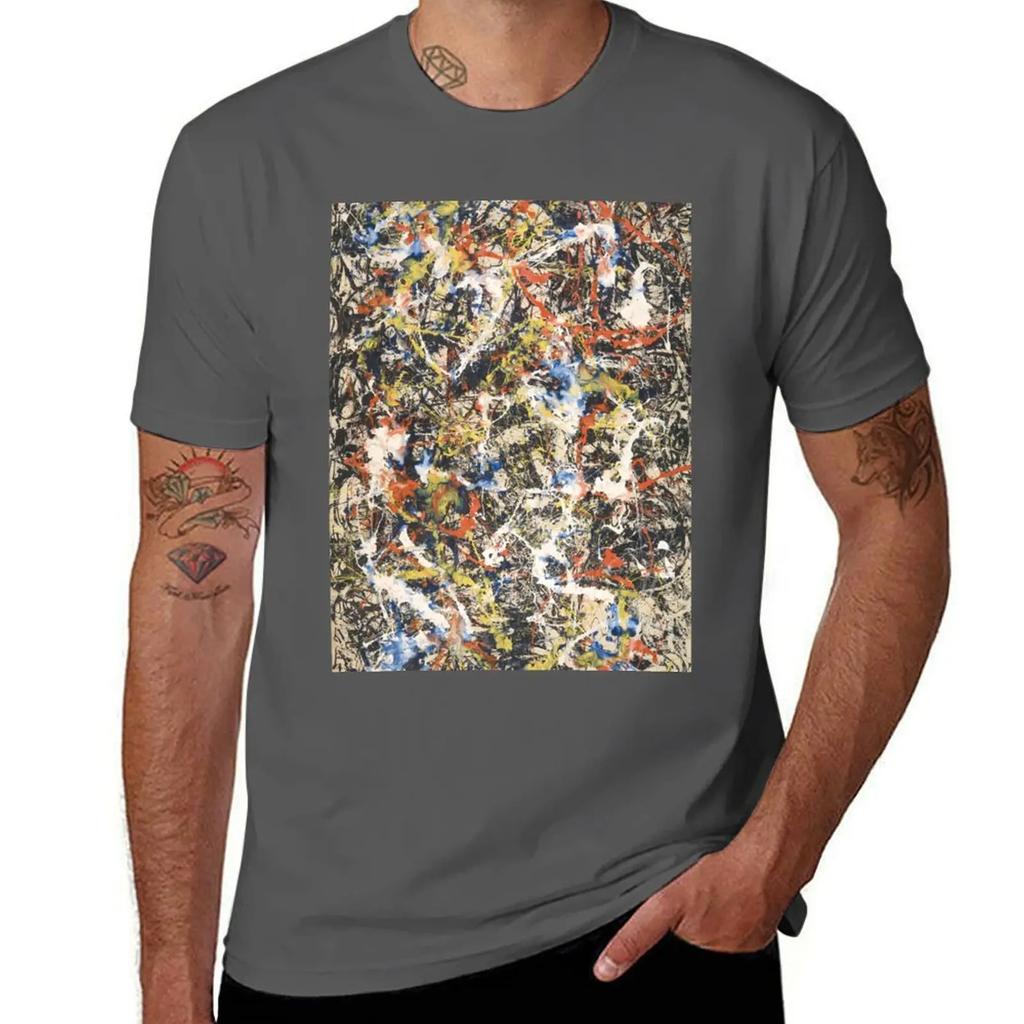 Jackson Pollack - Convergence T-Shirt blanks kawaii clothes sweat cotton graphic tees oversized t shirt men