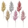 20 Pcs Christmas Simulation Single Willow Pine, Christmas Tree Garland Decoration Accessories Flower Arrangement, Christmas Tree Decor