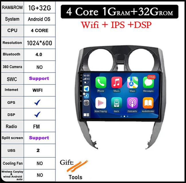 

9 дюймов Для Nissan Note 2 E12 2012-2021 Android 14 Авто Автомагнитола GPS Навигация Радио Плеер Мультимедиа Видео Стерео Авто 4G+WIFI