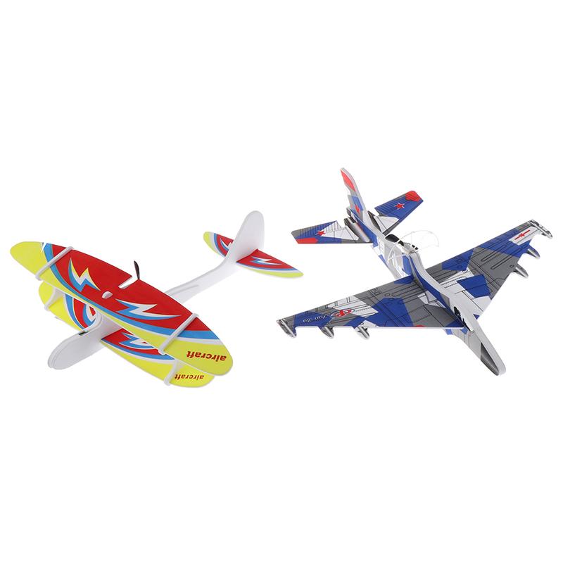 Flugzeugmodell Outdoor-Spielzeug Schaumflugzeuge Kondensator Elektroflugzeug Handstart Wurfsegelflugzeug Trägheitsschaumspielzeug