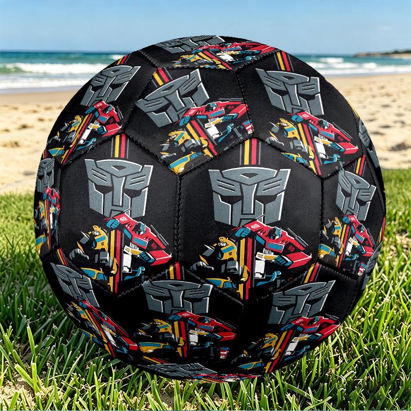 Transformers Print Size 5 Soccer Ball, PU Wear Resistant Football for Match Training and Daily Practice, Birthday Gift for Soccer Fans