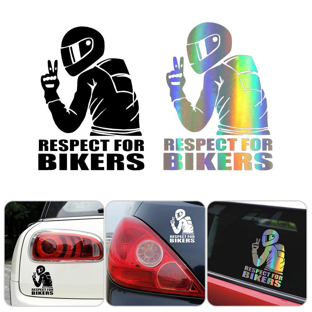 Respect Biker Sticker for On Car Motorcycle Vinyl 3D Stickers Funny Motorcycle Vinyl 3D Stickers Decals Motorcycle Accessories