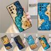 Wood Resin Glue Gel Skin TPU Phone Case For Samsung Galaxy Note 10 Pro S26 S25 S24 S23 S22 Ultra Plus S21 FE S20 Cover