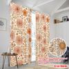 2pcs,2D plane printing Popular Curtain Panels Blossom Harmony Polyester Woven (without rod) Decorations Outdoor for Living Room,