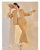 Embroidery Merino Wool Two-Color Double-Sided Coat and Skirt Set in New Chinese Style