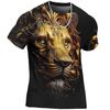 Animal Beast Lion 3D Printed Summer Men's T-shirt Kids Fashion Casual O-Neck Short Sleeve Sportswear Streetwear Oversized Tops