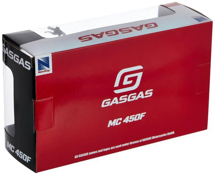 Miniature Moto - NEW RAY - GASGAS MC 450 - Échelle 1/12 - Métal - Multicolore