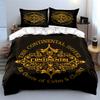 Continental Hotel Art Pattern Bedding Duvet Cover Set Duvet Cover Pillowcases  (1*Duvet Cover 2*Pillowcases, without duvet insert)