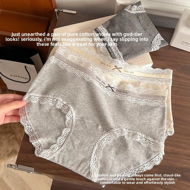 Ladies Spring Cotton Simple 10a Bacteriostatic Comfortable Breathable Waist Triangle Briefs