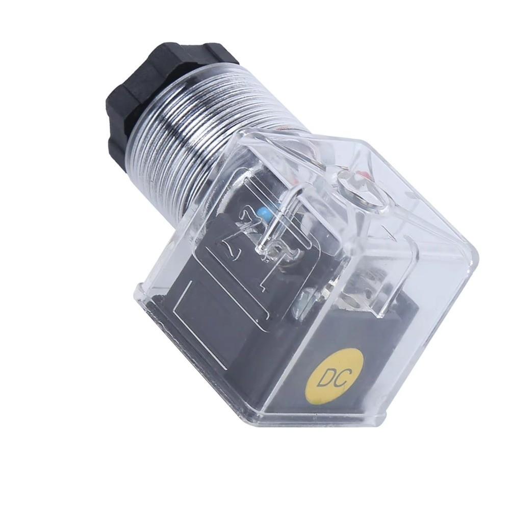 With Lamp Plug Hydraulic Solenoid Valve Plug Universal Accessories  Electrical Connections