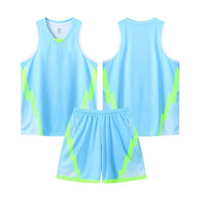 3345 Basketball Suit Children'S Clothing Adult Men'S Game Training Jersey Diy With Pockets On Both Sides