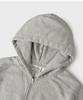 Hooves Vtg Layered Pocket Zip-Up Hoodie [Melange Grey]