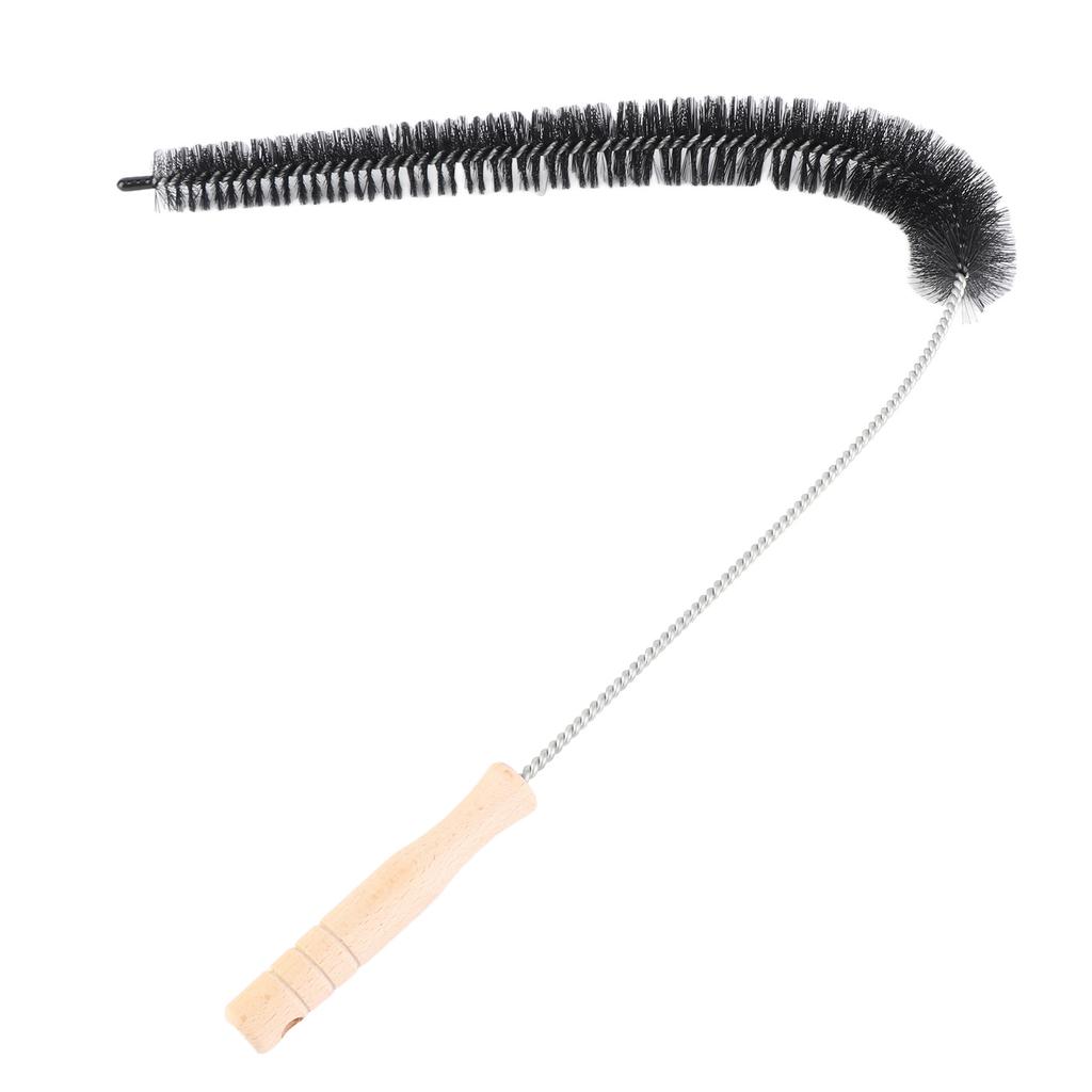 , flexible dryer vent brush, robust , easy to grip wooden handle, for cleaning tumble dryers, under furniture and appliances