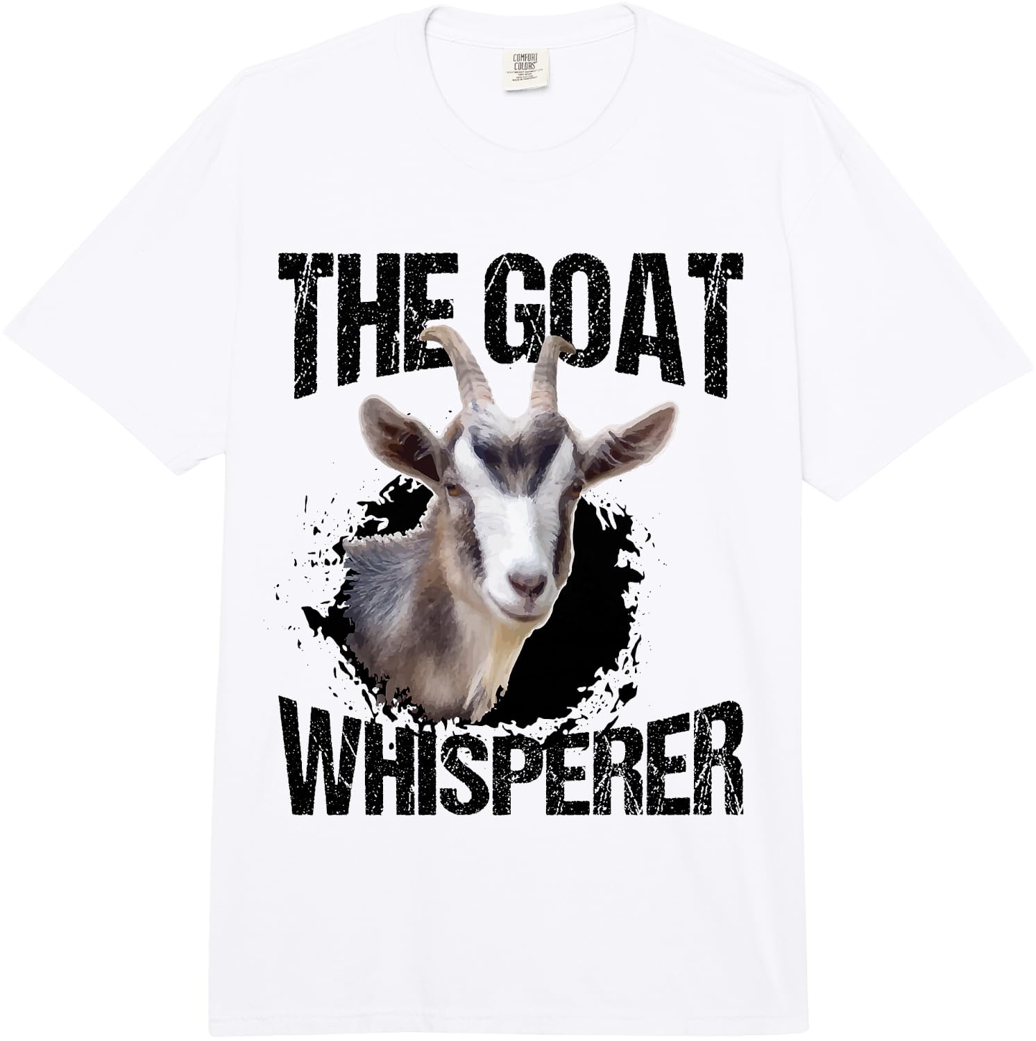 The Goat Whisperer Goat Lover for Farmer Gift Comfort Colors Adult Heavyweight Unisex T-Shirt XXXXL