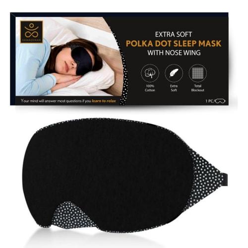 

Samadhaan Eye Mask - 3D Sleeping Mask | Pressure-Free, Lightweight, Blackout Sleep Mask | Soft and Comfortable Night Eye Mask | Travel Blindfold, 100%