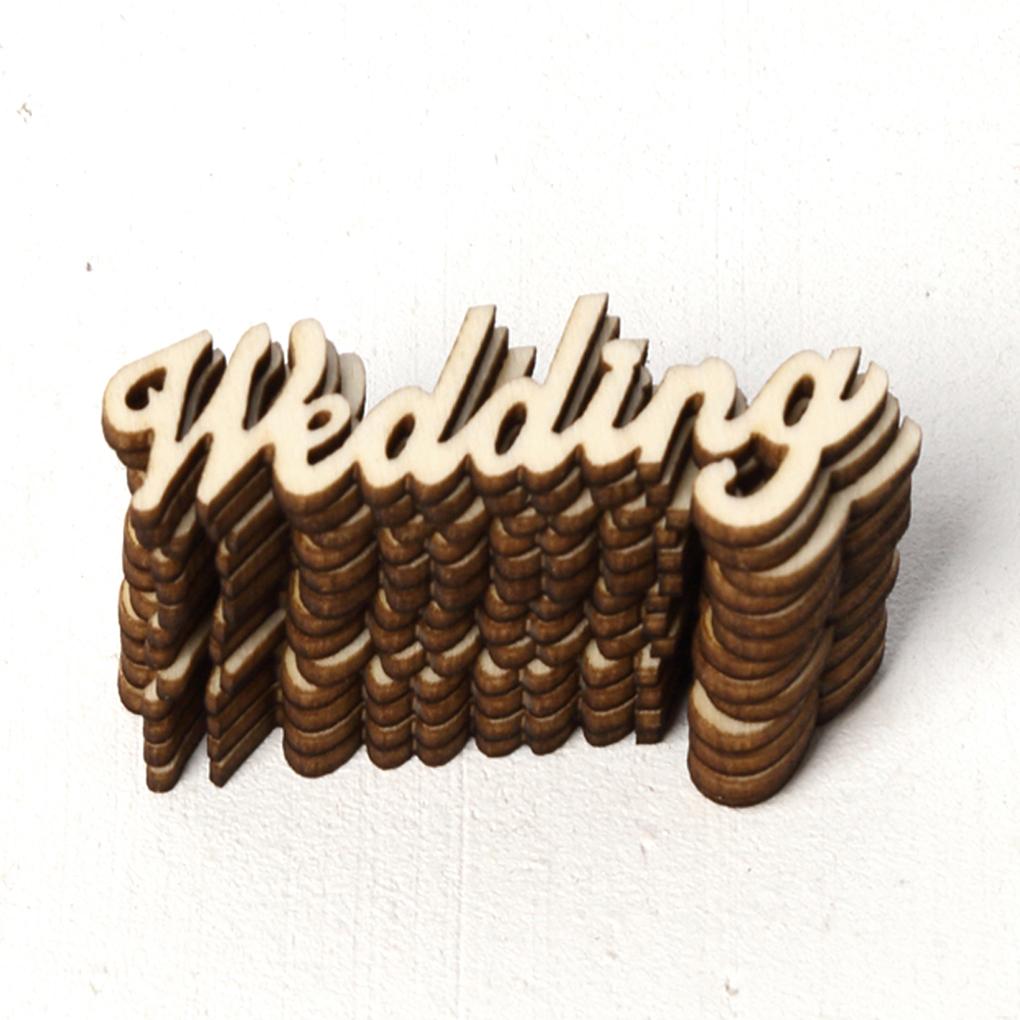 60 Pieces Wooden Letters Wall Hanging Vintage Style Unfinished Signs Home Supplies Love Weddings Party Decorative Props Gifts