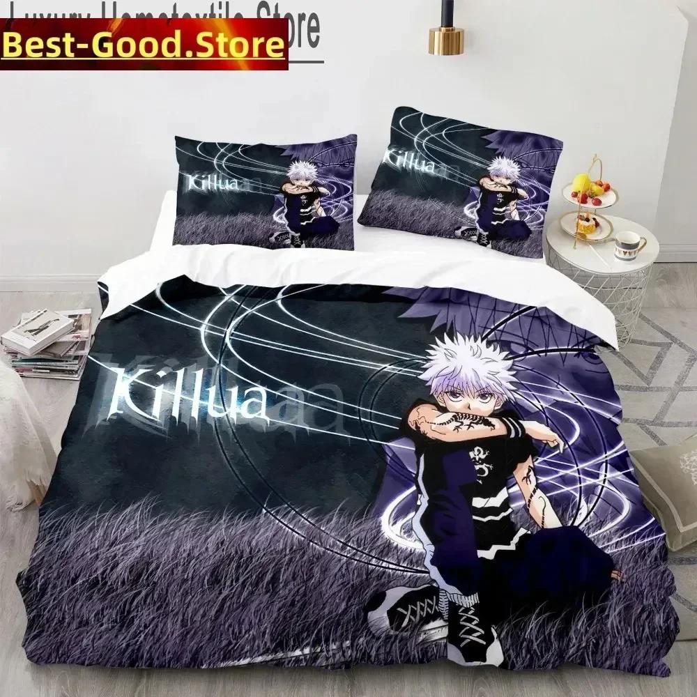 3D Hunter X Hunter Printed Bed Set Duvet Cover Pillowcase Bedding Set Bed Linen Sheet Quilt Cover Full Queen King Size