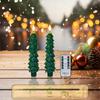 Scandinavian Evergreen LED Candles Minimalist Tree Shaped Flameless Tapers for Calm Winter Home Styling Paraffin LED Candle