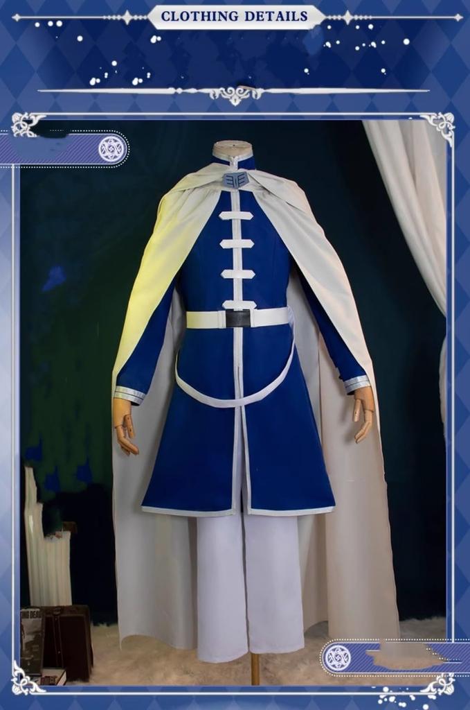 Funeral Freelance Himmel Cosplay Costume with Stage Production Daily School Cultural Christmas [COSSA] Wig, Costume, Disguise, Clothes, Clothes,