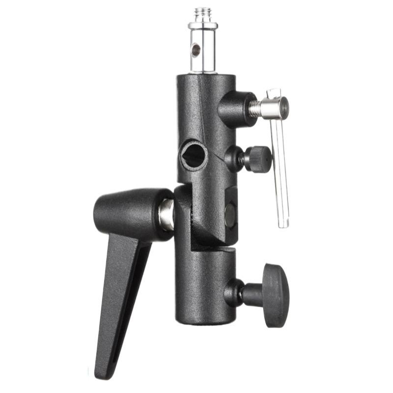 

H-Type Flash Holder Bracket with Boom Arm for Photography, Light Stand, and Umbrella Mount чёрный