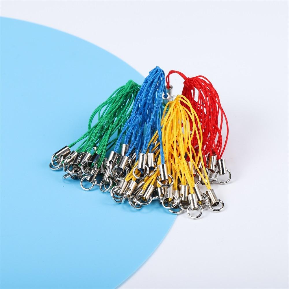 50 Pezzi Cordini Lariat Cordoncini Moschettone Corda Portachiavi Ganci Set Mobile Ciondoli Portachiavi Ciondolo Anello Portachiavi Accessori