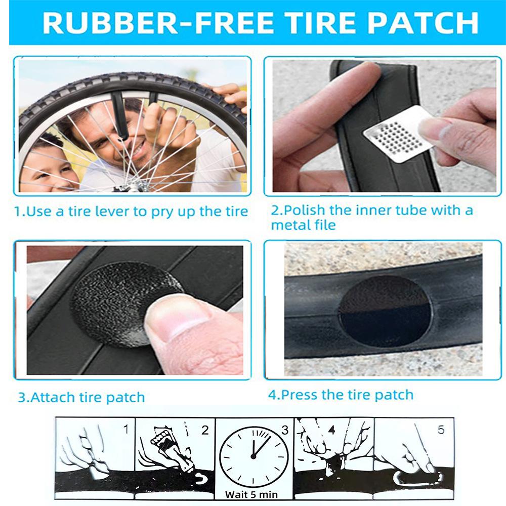 Bicycle Tire Combination Bicycle Repair Tool Mountain Bike Tire Pry Bar Tire Repair Film Quick Tire Repair Set ,Quick Tire Repair Tool Set