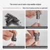 LINGJULI Brass Ceramic Core 1-in-2-Out Washing Machine Angle Valve