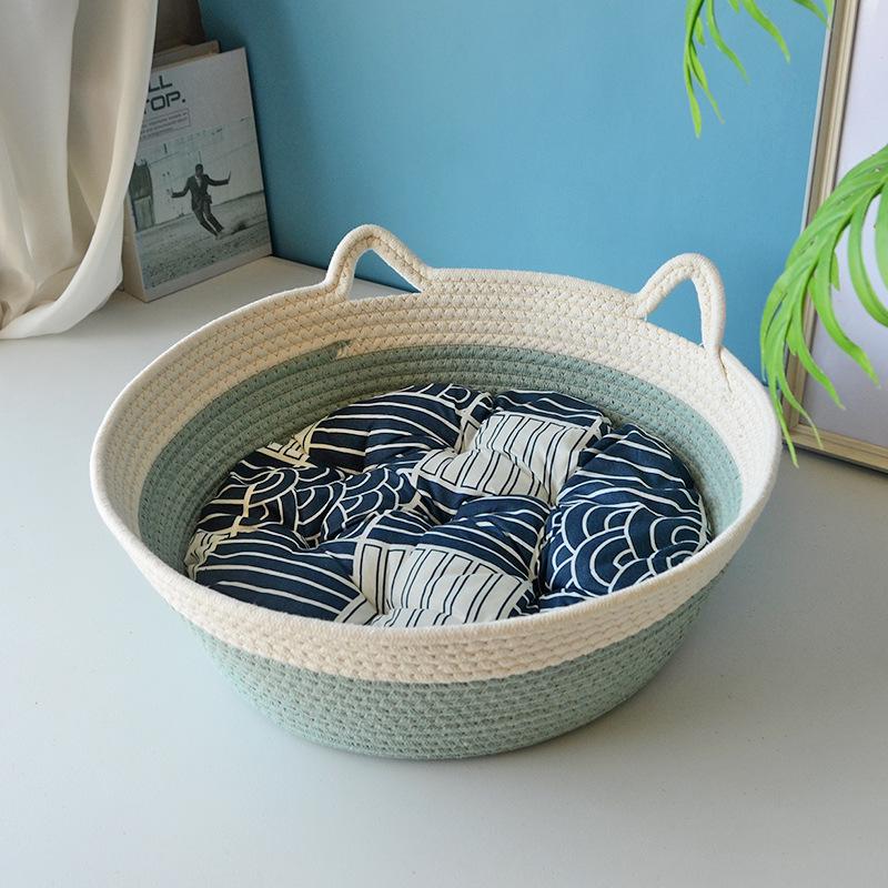 

All-Season Cat Nest: Cool Rattan Mat & Scratcher for Cats S - Small (for kittens up to 0.25 kg)