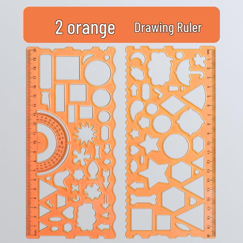 Multifunctional Kaleidoscope Drawing and Measuring Ruler Set for Students
